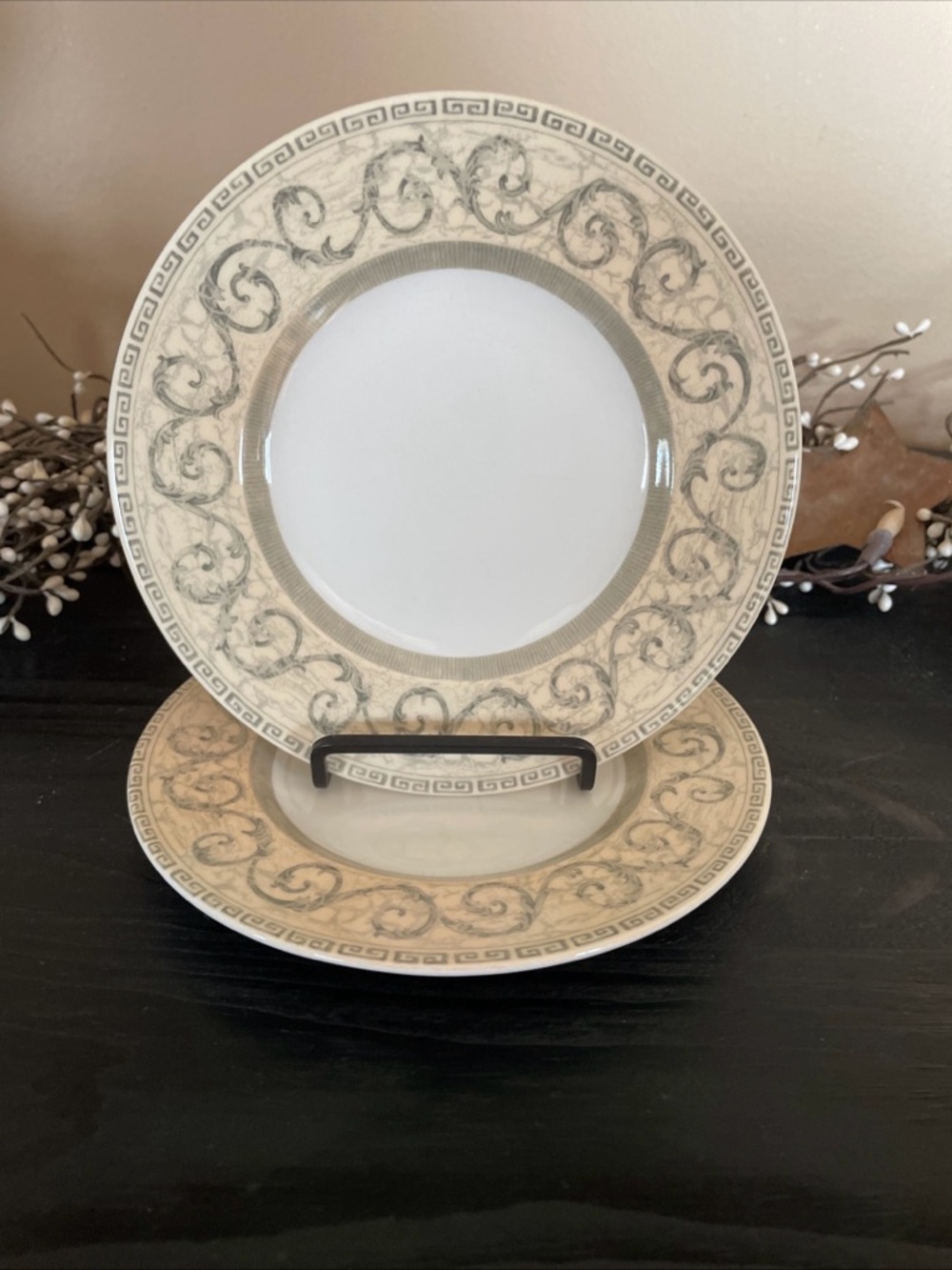 Set of 2 Johnson Brothers England ‘Acanthus’ Cereal/Soup Bowls